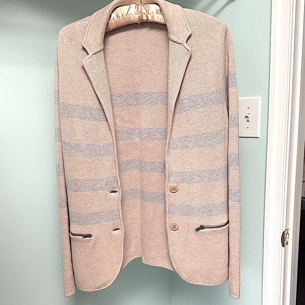 Talbots Beige Textured Blazer
